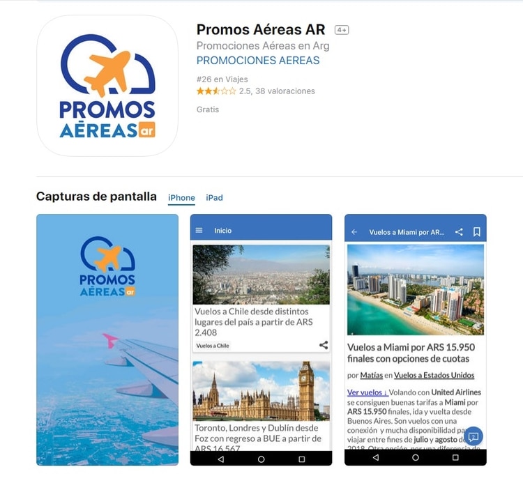 Promos-aereas