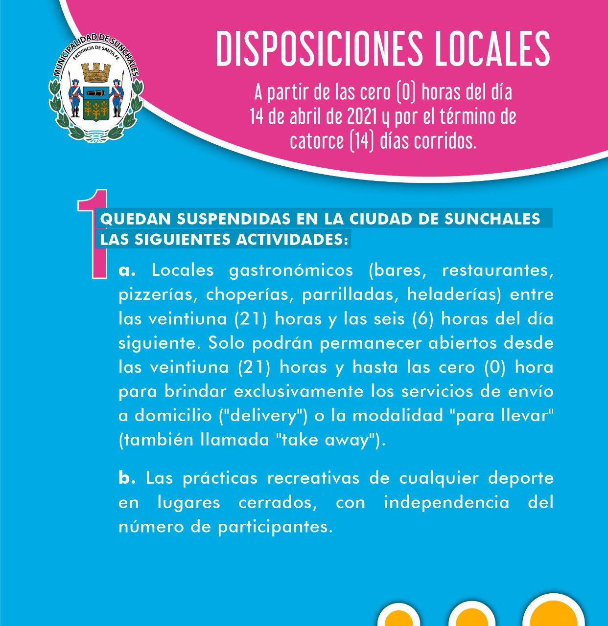 nuevas disposiciones - 13-4-21