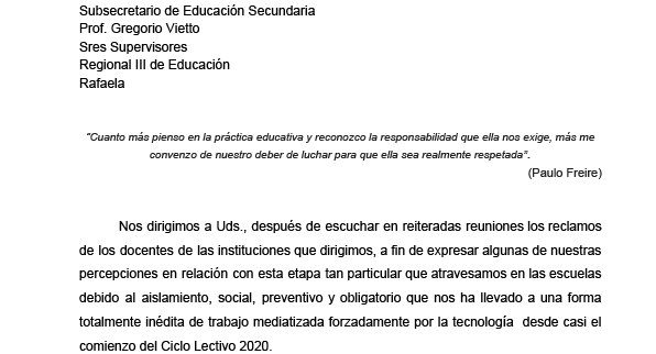 Nota directores
