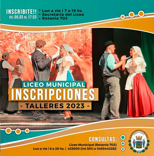Pre inscripcion talleres Liceo