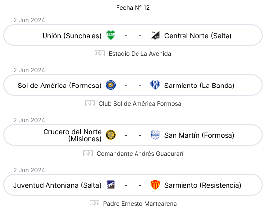 12 fecha