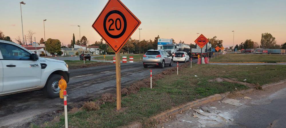 Obras en rotonda RN 34 2