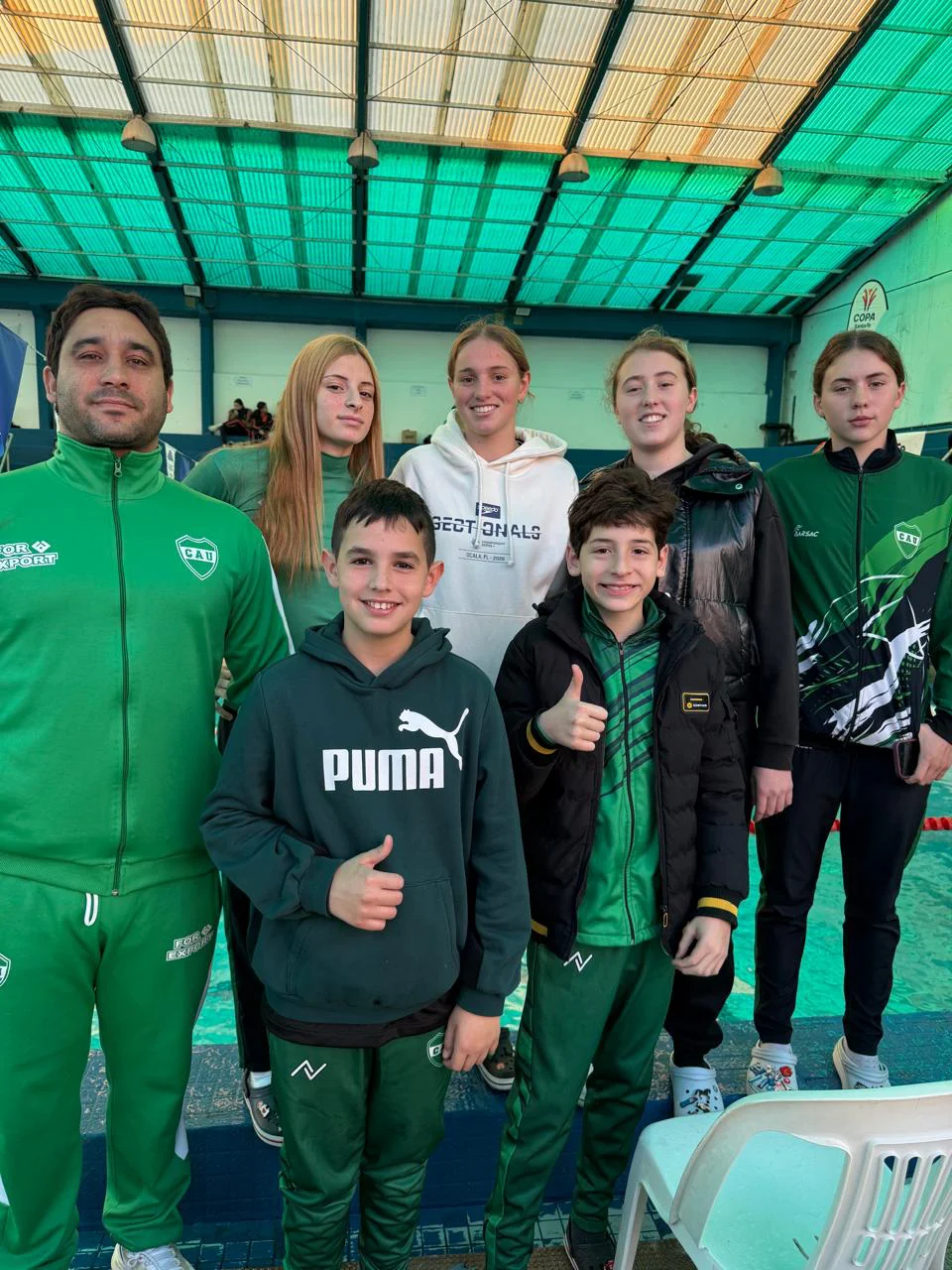 Nadadores albiverdes en Copa Santa Fe 1