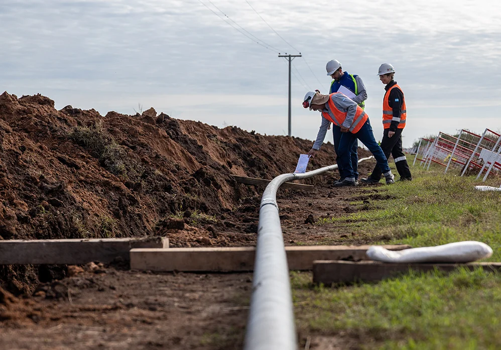 Foto obra gasoducto