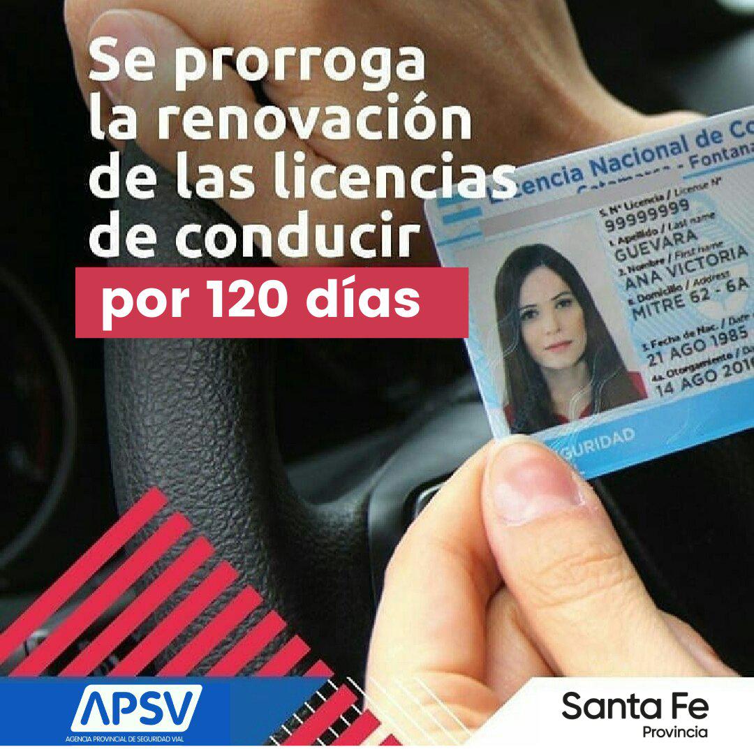 prorroga licencia conducir