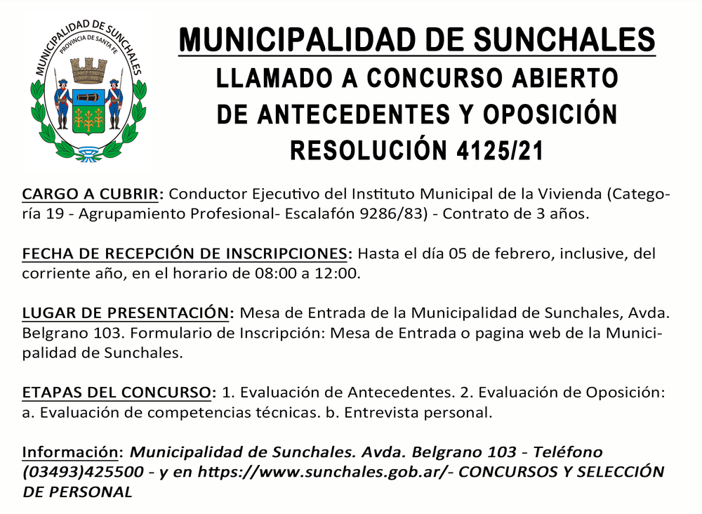 Concurso IMV