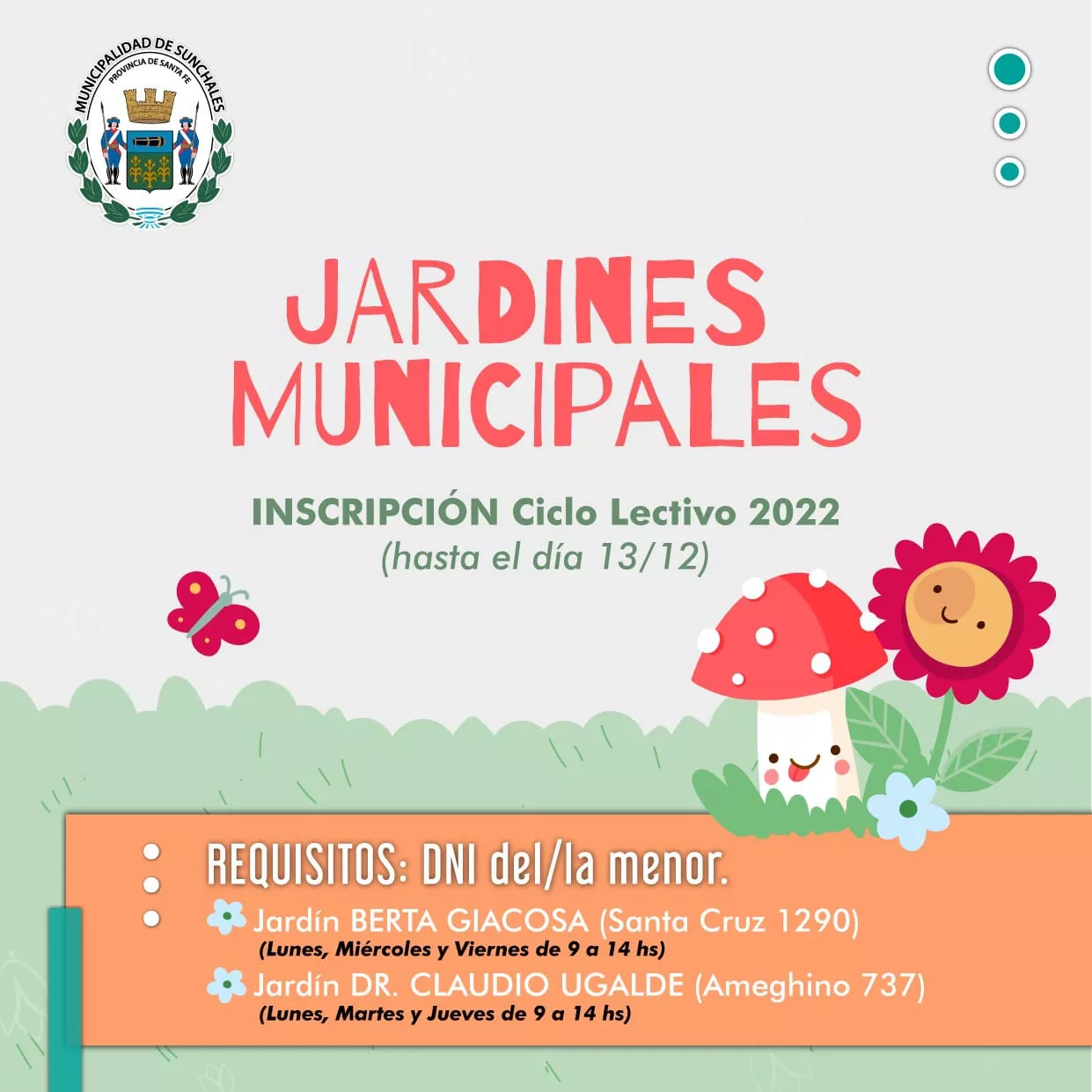 Inscripcion Jardines Municipales