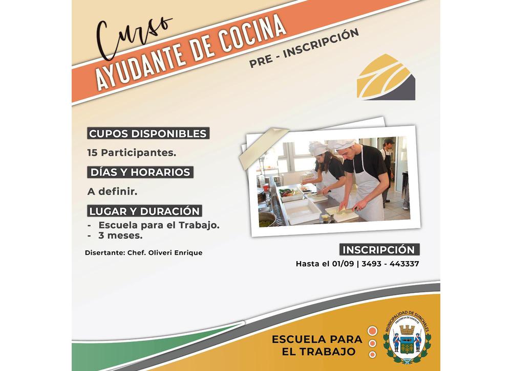 Curso ayudante de cocina