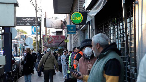 colas en bancos