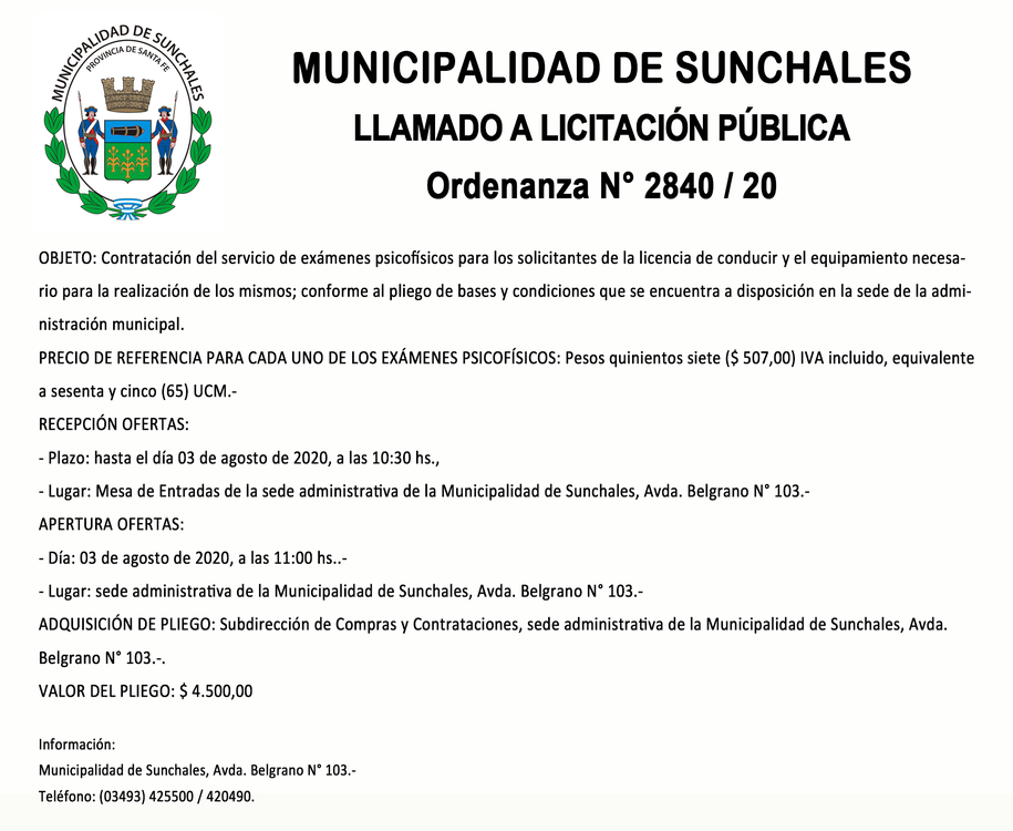 Licitacion 2840-20