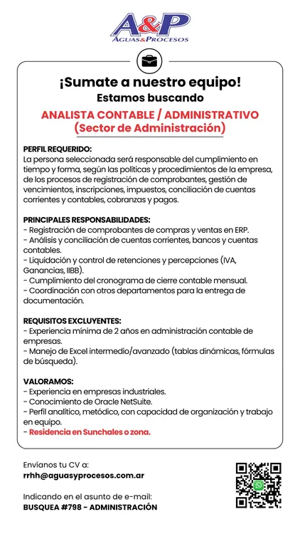 Busqueda Analista Contable