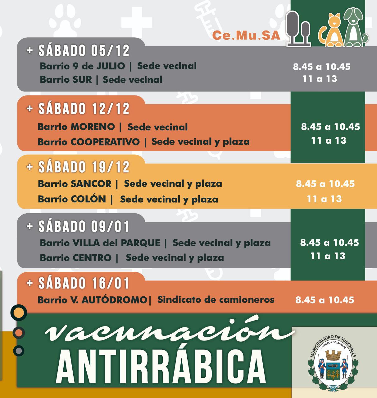 Vacunacion antirraica