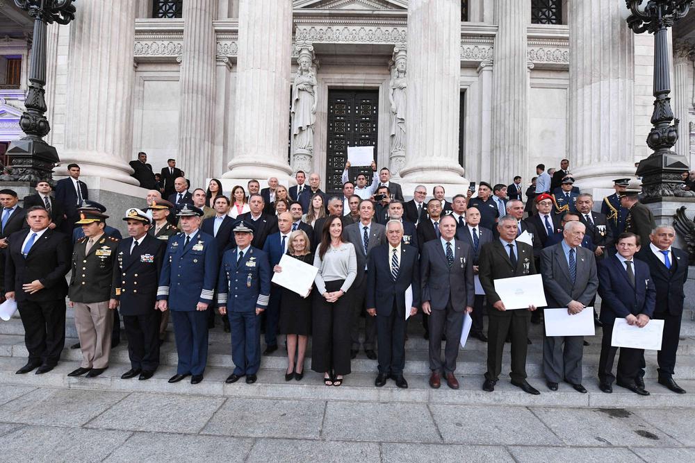 Reconocimiento senado nacional a veteranos malvinas