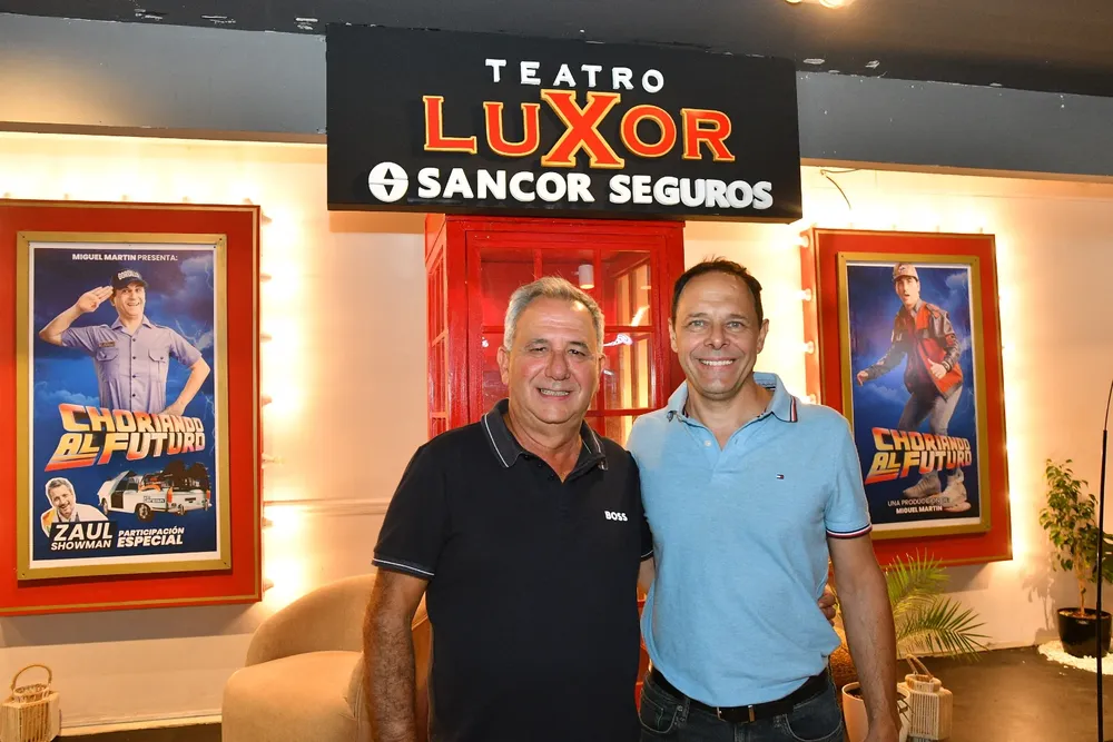 Eduardo Reixach (Vicepresidente de Sancor Seguros) y Miguel Zazú (Consejero zona Córdoba) en Teatro Luxor Sancor Seguros