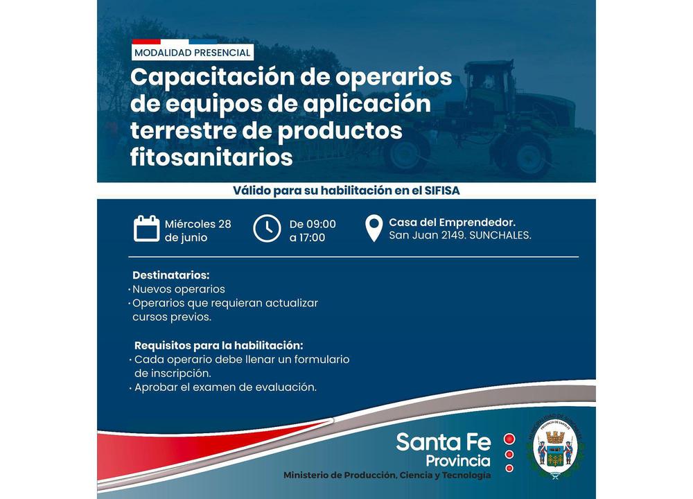 Capacitacion operarios fitosanitarios
