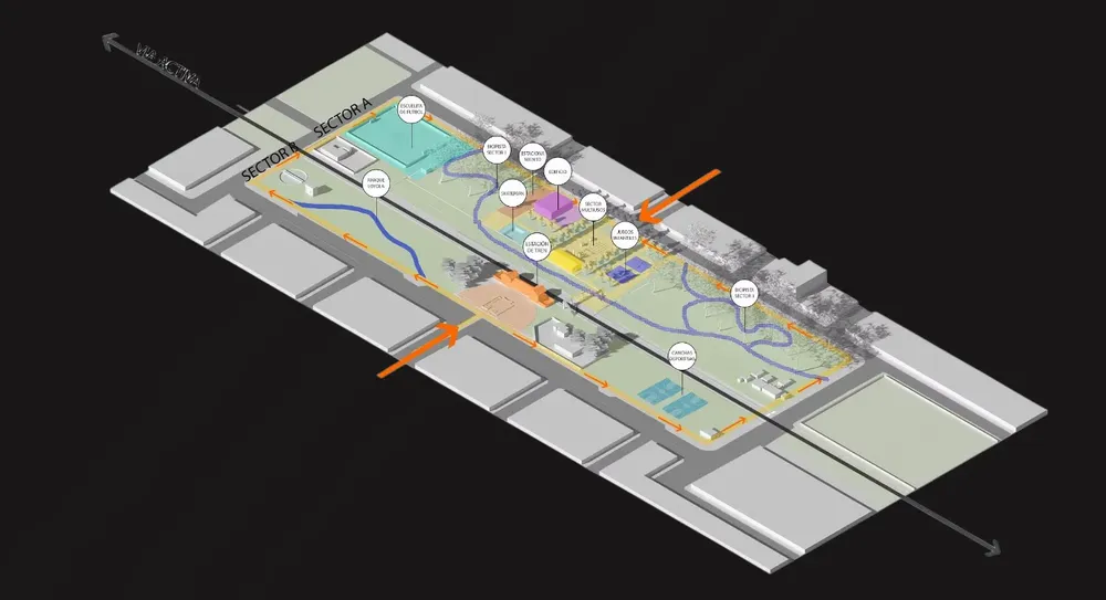 Revitalizacion predio ferrocarril render