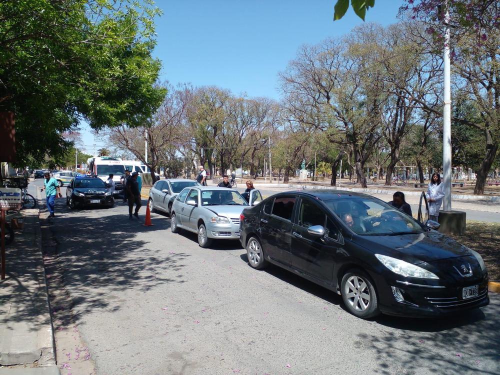 Choque multiple Plaza Libertad