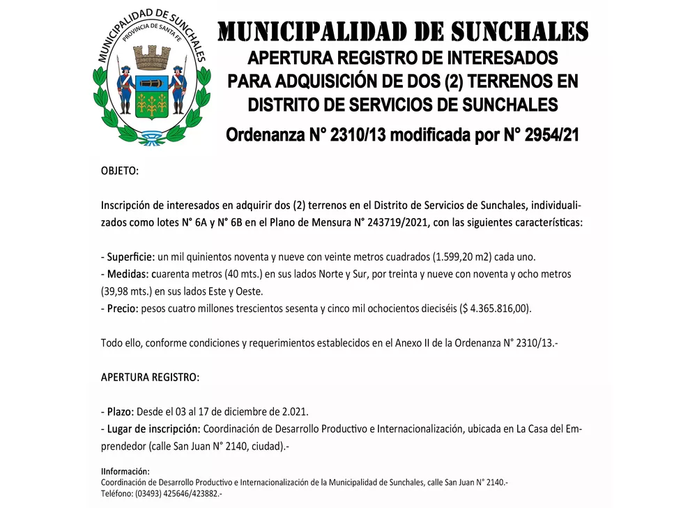 Apertura registro bis