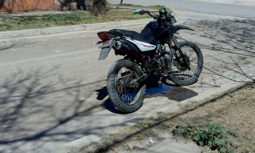 moto intento incendio