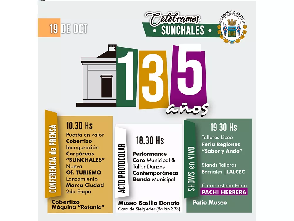 Cronograma Aniversario Sunchales bis