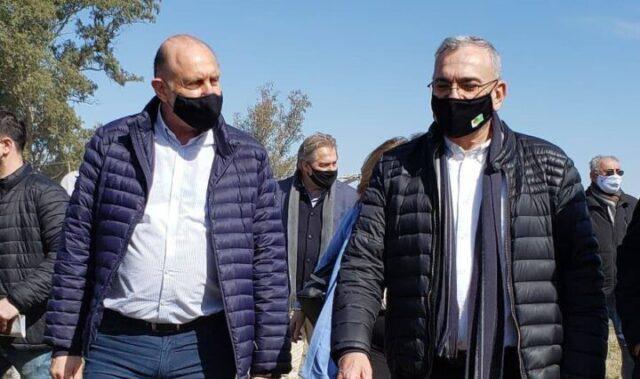 Calvo-Perotti recorren la región - Archivo