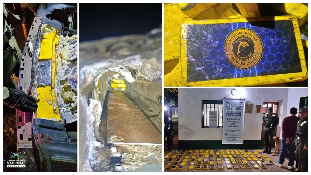 Secuestran 105 kilos cocaina 1-12-25