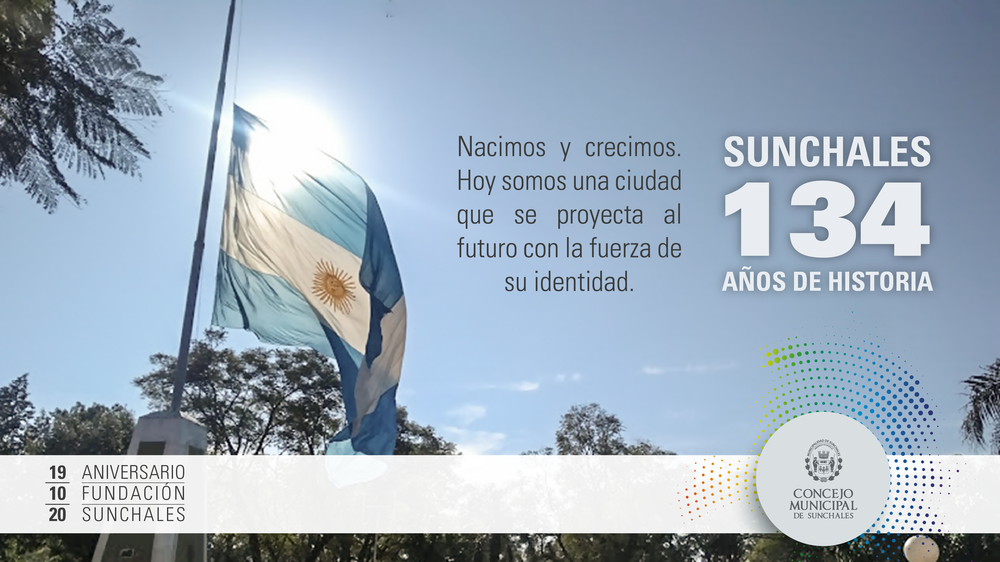 Placas Aniversario Sunchales