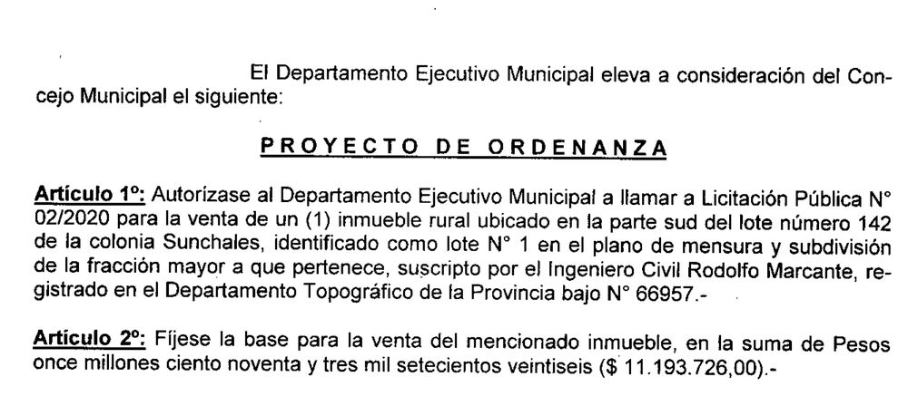 Venta de terreno