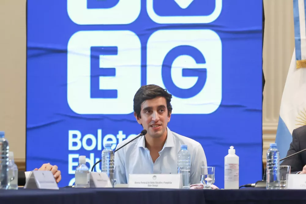 director Provincial de Boleto Educativo, Rober Benegui