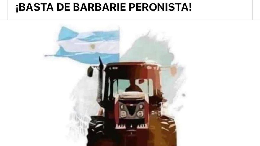 flyer protesta de campo
