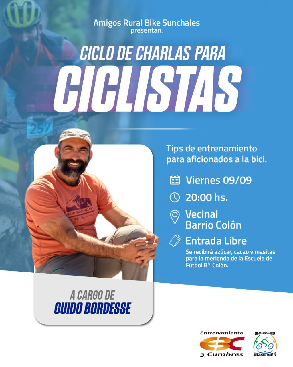 Charla para ciclistas