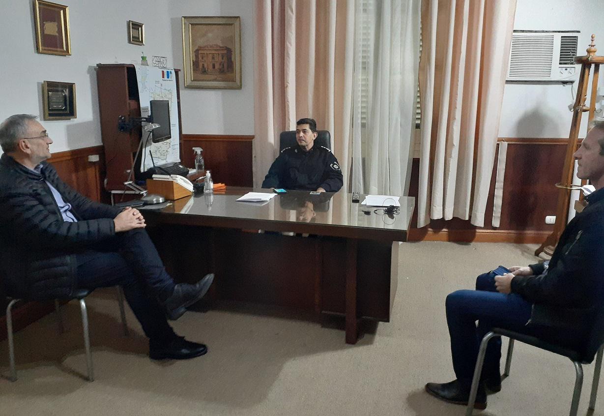Reunión en Jefatura de Policia Rafaela