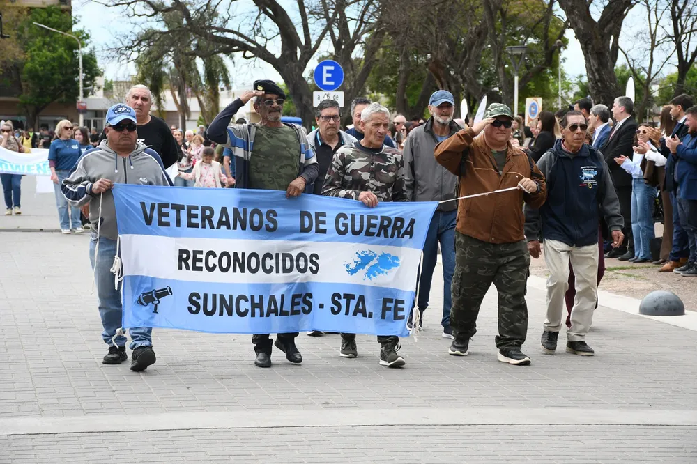 Veteranos de Malvinas en 140 años de Sunchales 4