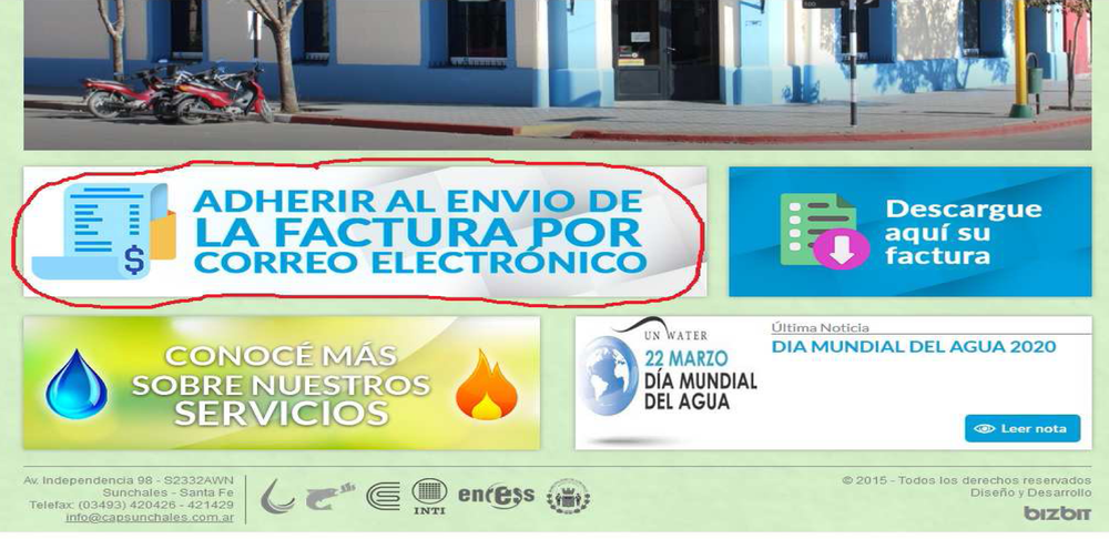 Información agua potable - adhesión al mail 2