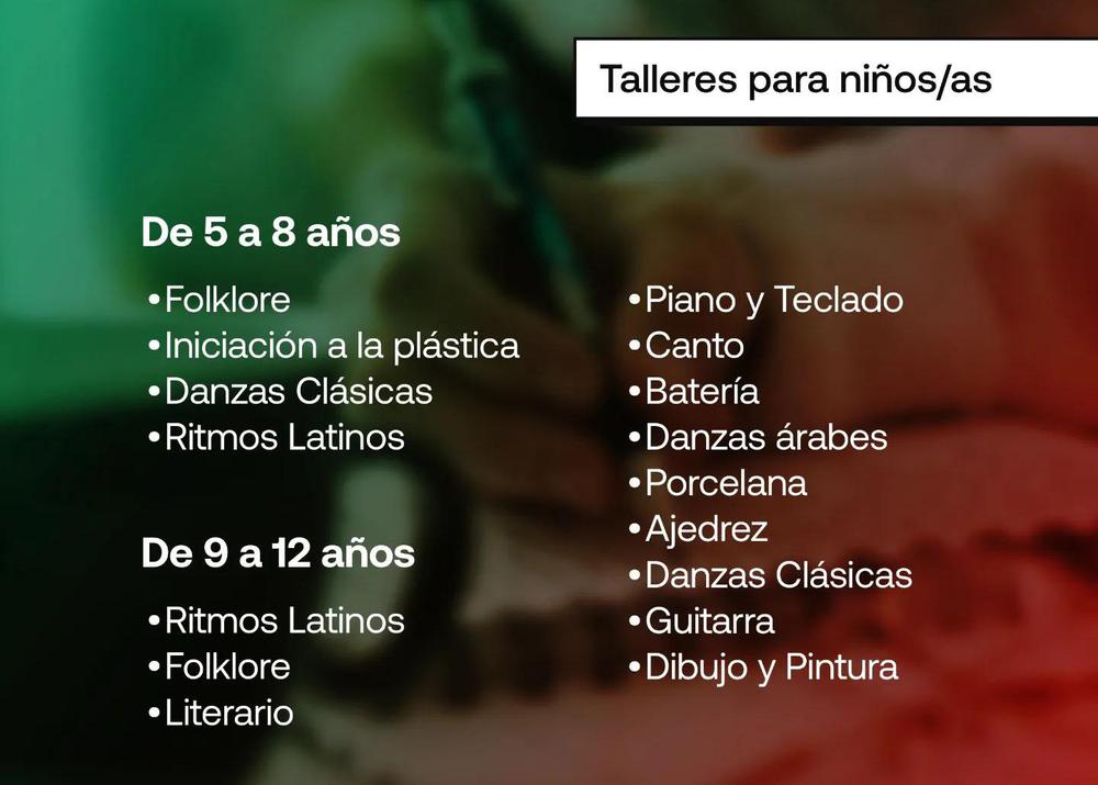 Inscripción a Talleres Municipal 2