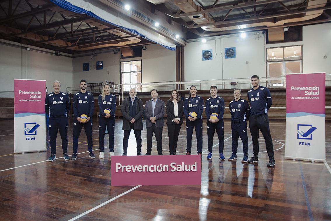Autoridades de Prevención Salud - Presidente FeVA y selecciones de Vóley 2