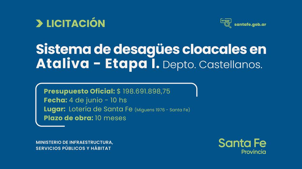 Ataliva - Licitacion cloacas