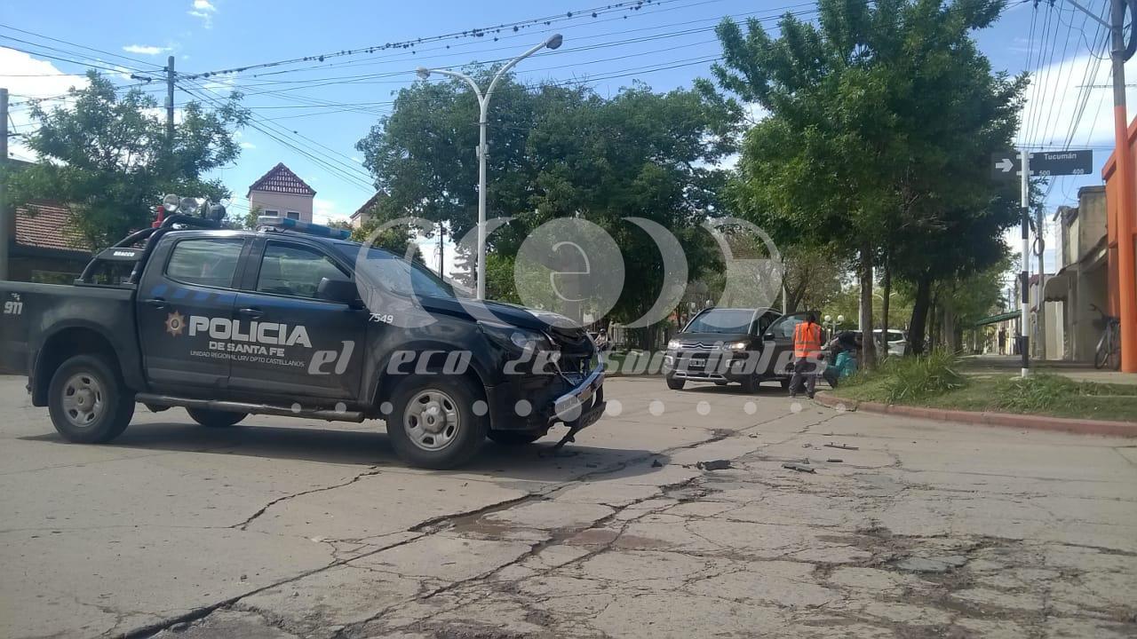 Choque movil policial
