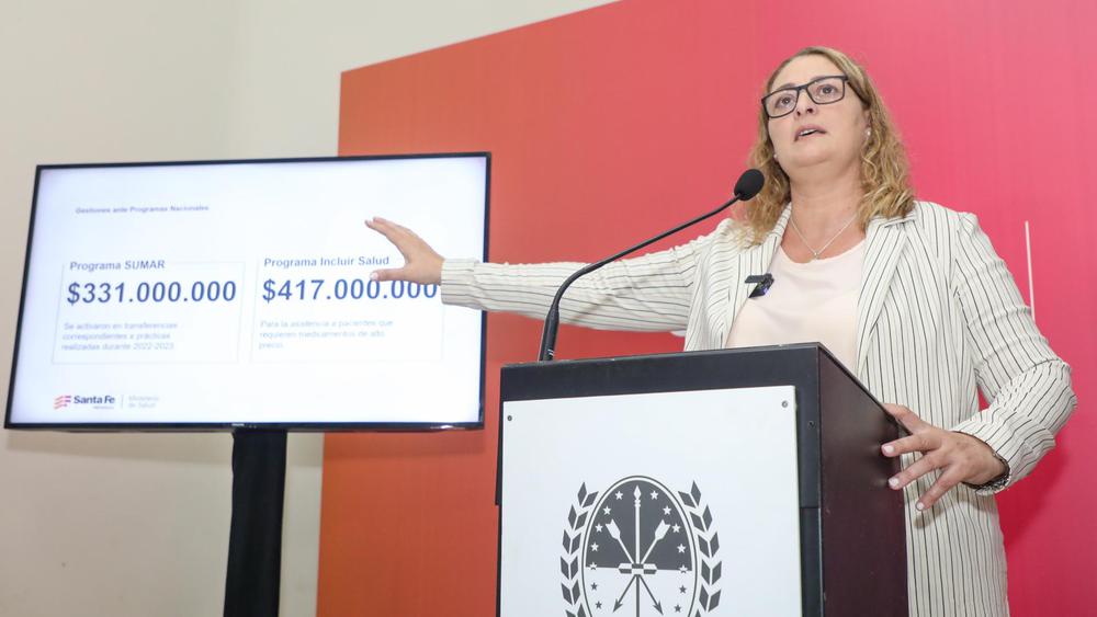 Ministra de salud Ciancio