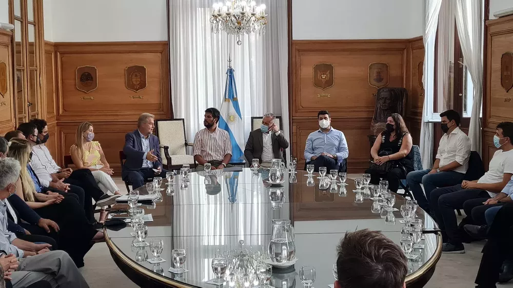 Reunion casa rosada
