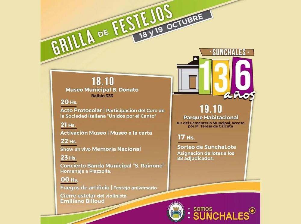 Festejo aniversario Sunchales