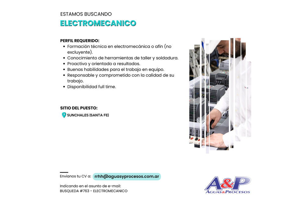 BUSQ #763 - ELECTROMECANICO_detallado