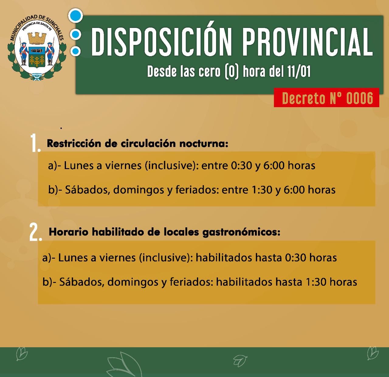 Restricciones horarias