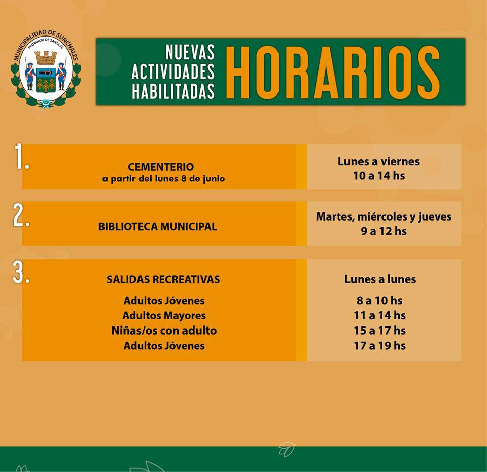 modificacion horarios adultos jovenes