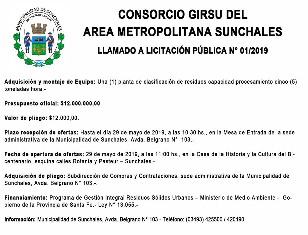 licitacion GIRSU