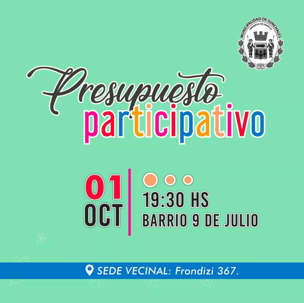 Presupuesto participativo 9 de julio