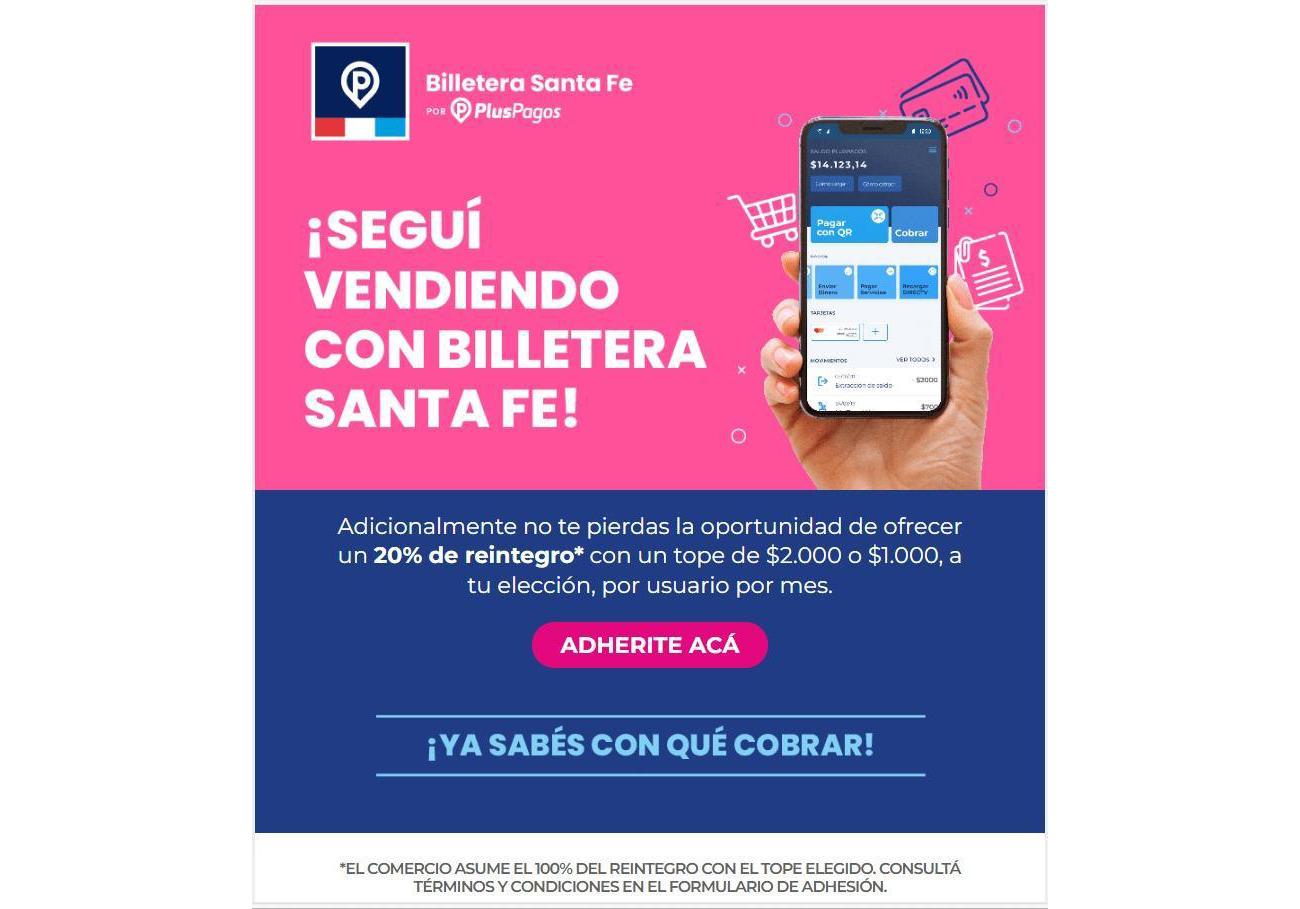 Billetera Santa Fe - nuevo reintegro