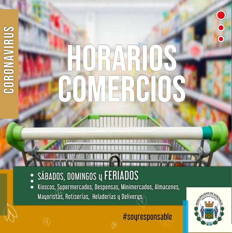 horarios comercios 9 julio