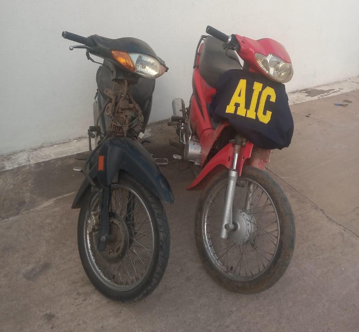 Motos recuperadas en tambo
