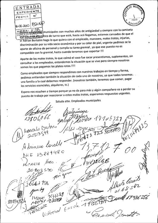 Nota empleados municipales